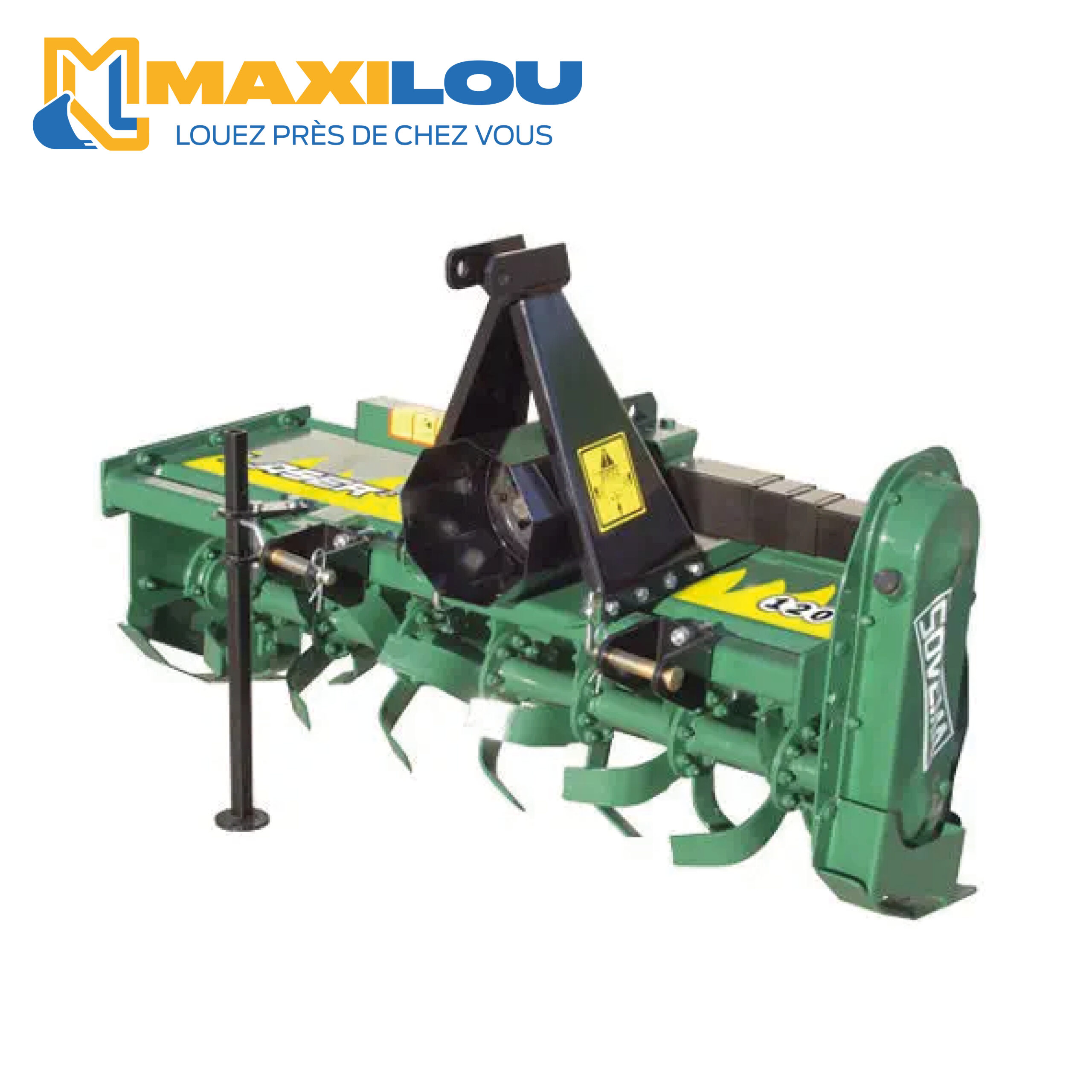 Rotavator Sovema 105 cm en location à Rue 80120 pour préparation du sol